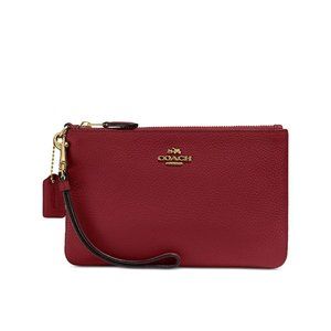 Coach Small Red Wristlet - NWT